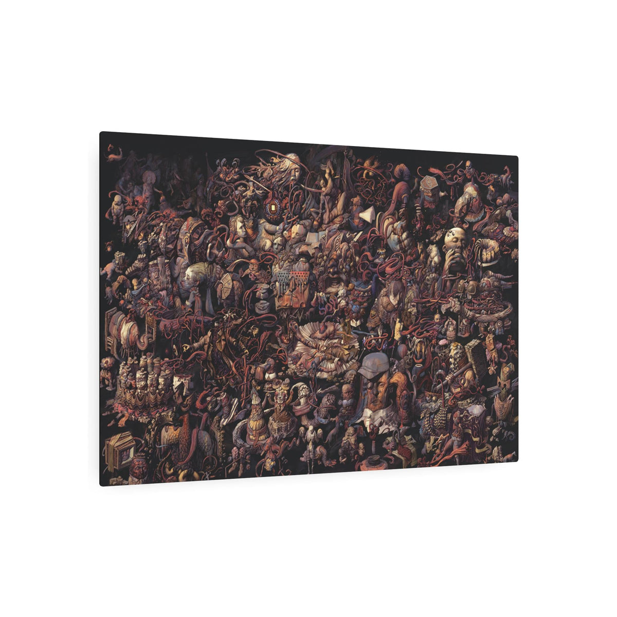 Disco Elysium Thought Cabinet Metal Art Sign | Dark Fantasy Illustration