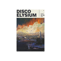Disco Elysium Revachol poster Metal Art Sign | Illustrated cityscape, stormy sky