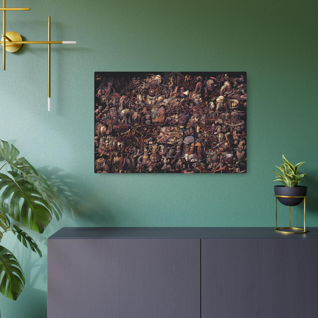 Disco Elysium Thought Cabinet Metal Art Sign | Dark Fantasy Illustration