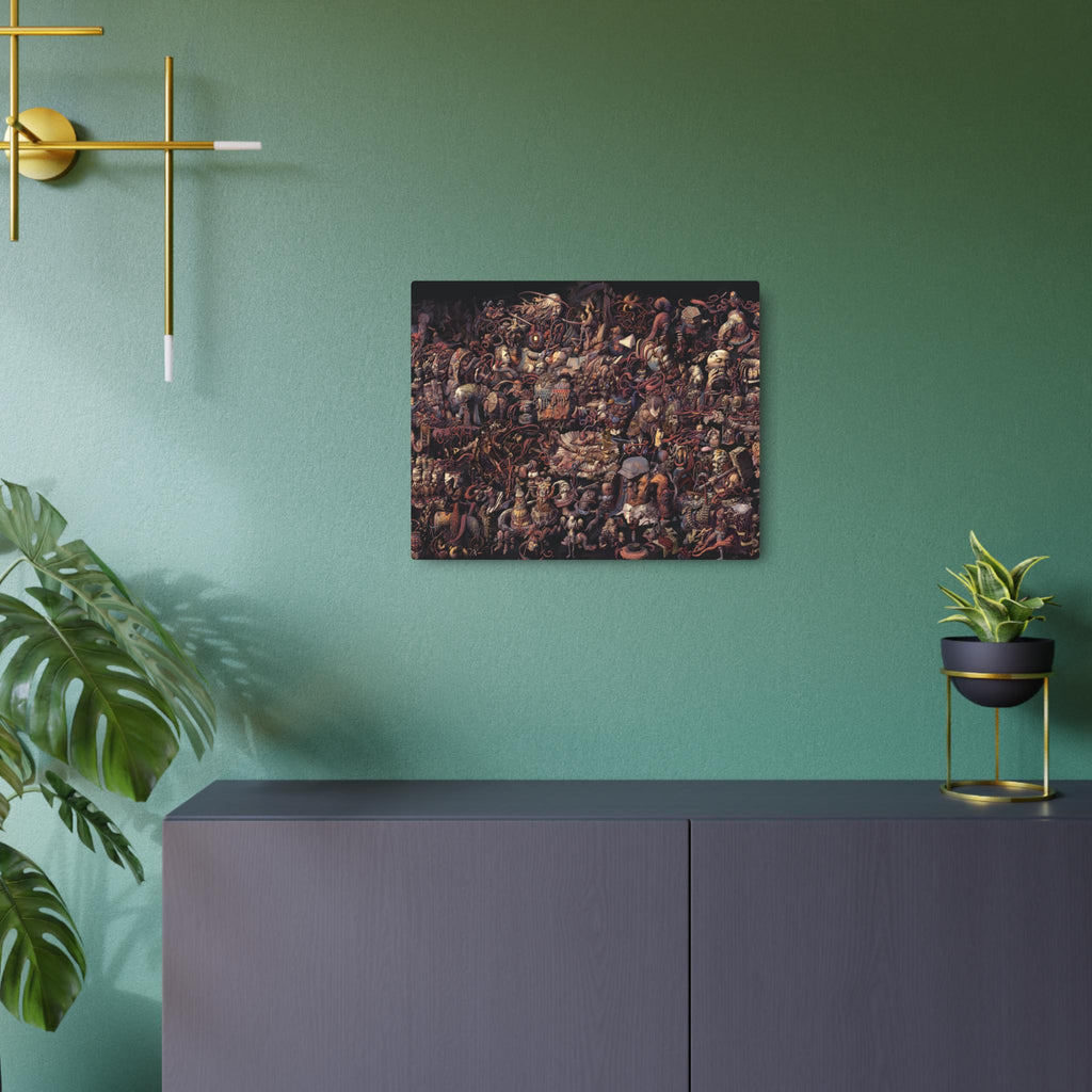 Disco Elysium Thought Cabinet Metal Art Sign | Dark Fantasy Illustration