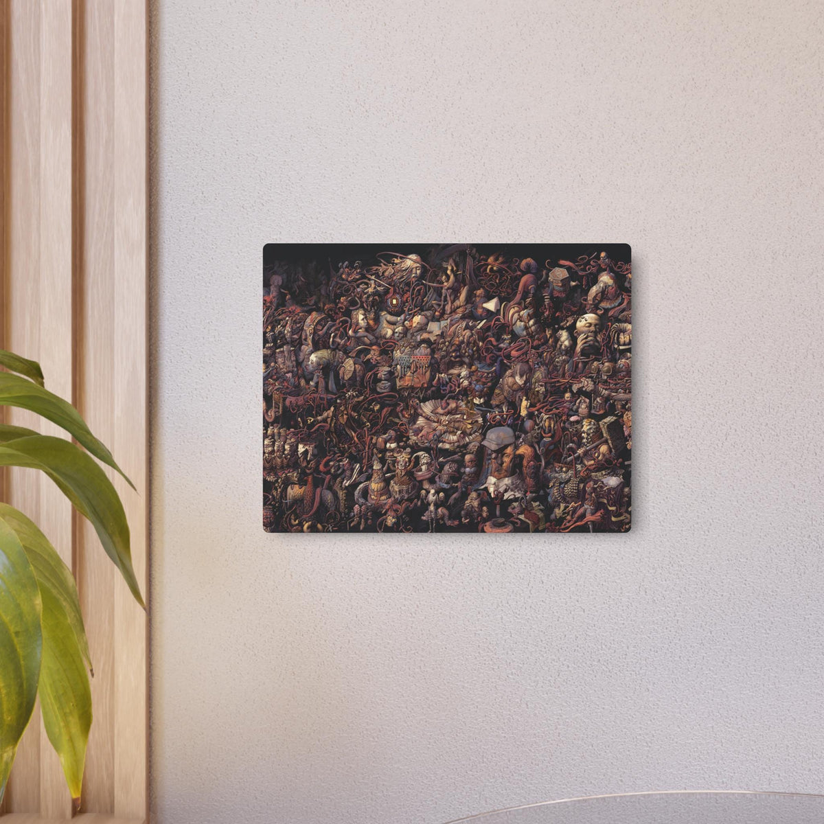Disco Elysium Thought Cabinet Metal Art Sign | Dark Fantasy Illustration