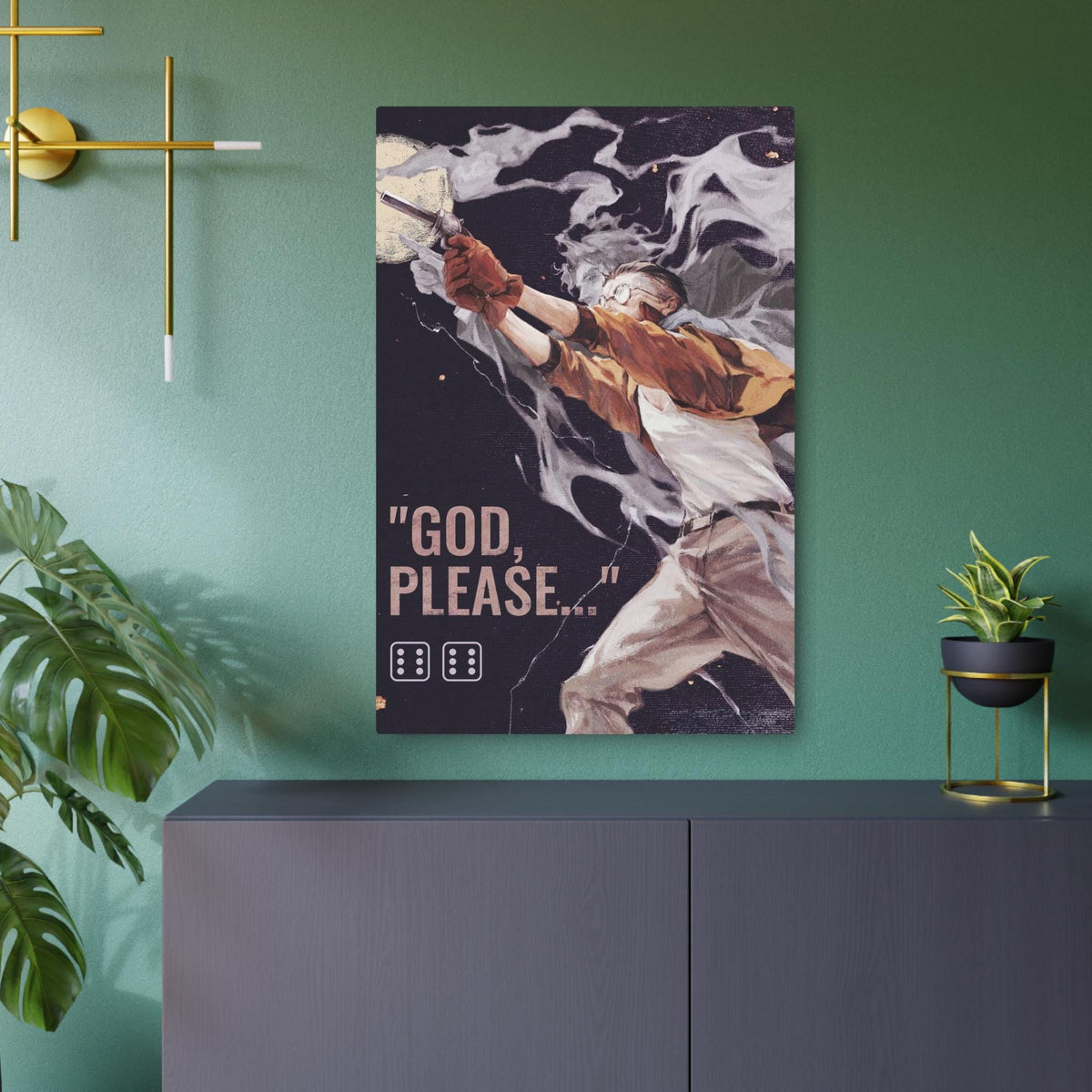 Disco Elysium Kim Kitsuragi Metal Art Sign | Wall Decor Illustration