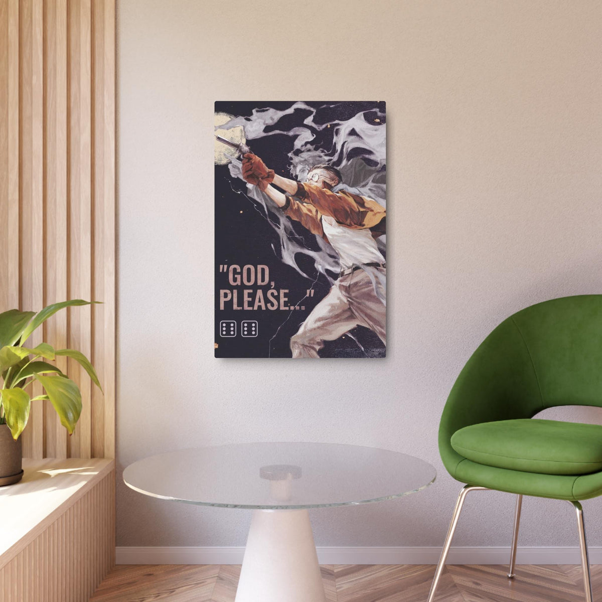 Disco Elysium Kim Kitsuragi Metal Art Sign | Wall Decor Illustration