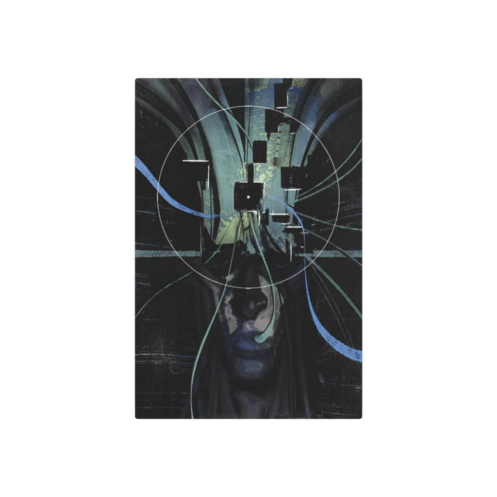 Disco Elysium Visual Calculus Cybernetic Skull Metal Art Sign | Futuristic Wall Decor