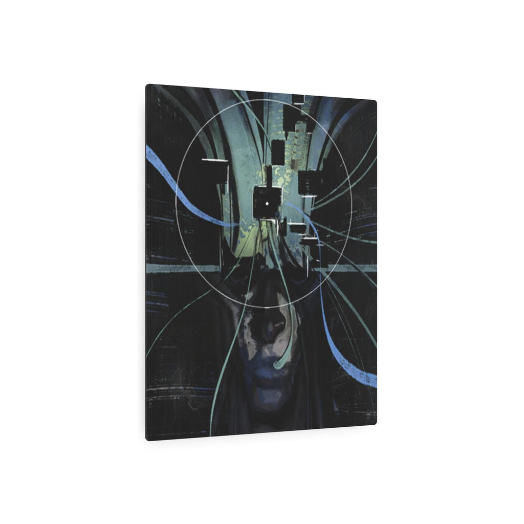 Disco Elysium Visual Calculus Cybernetic Skull Metal Art Sign | Futuristic Wall Decor