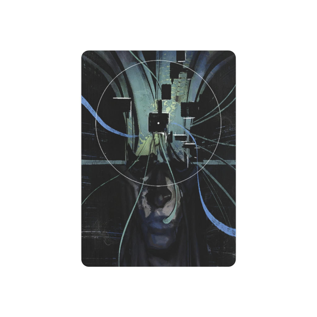 Disco Elysium Visual Calculus Cybernetic Skull Metal Art Sign | Futuristic Wall Decor