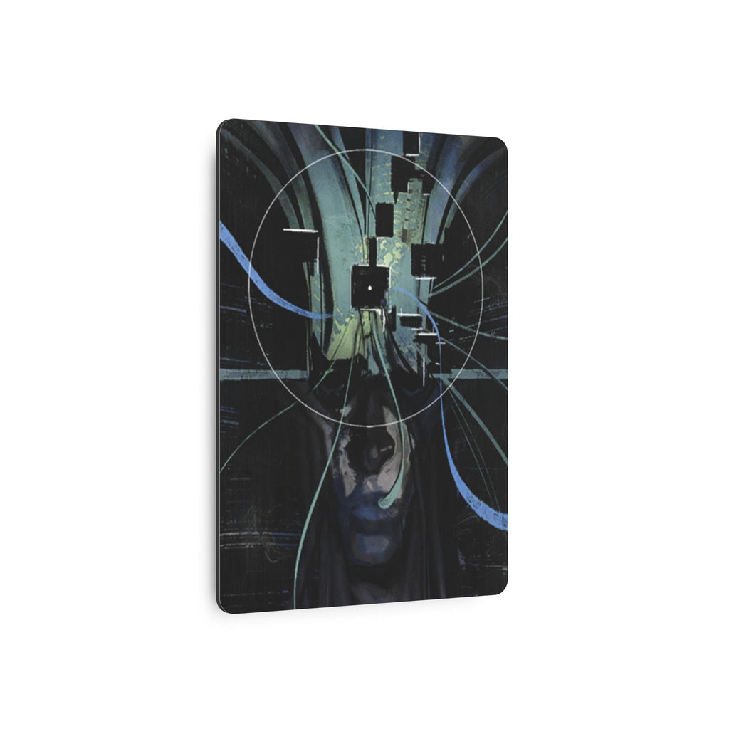 Disco Elysium Visual Calculus Cybernetic Skull Metal Art Sign | Futuristic Wall Decor
