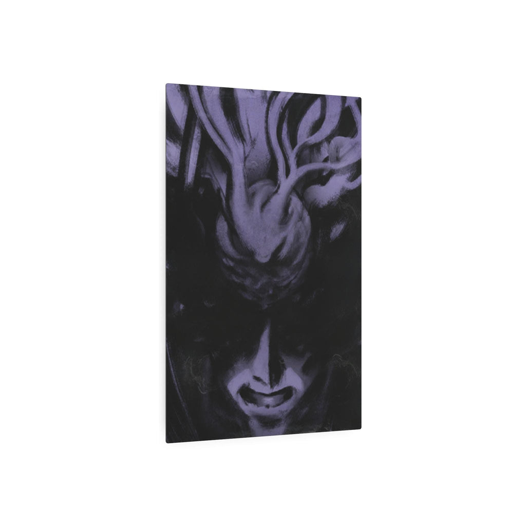 Disco Elysium Suggestion Metal Art Sign | Purple Demon Face, Dark Fantasy Wall Decor