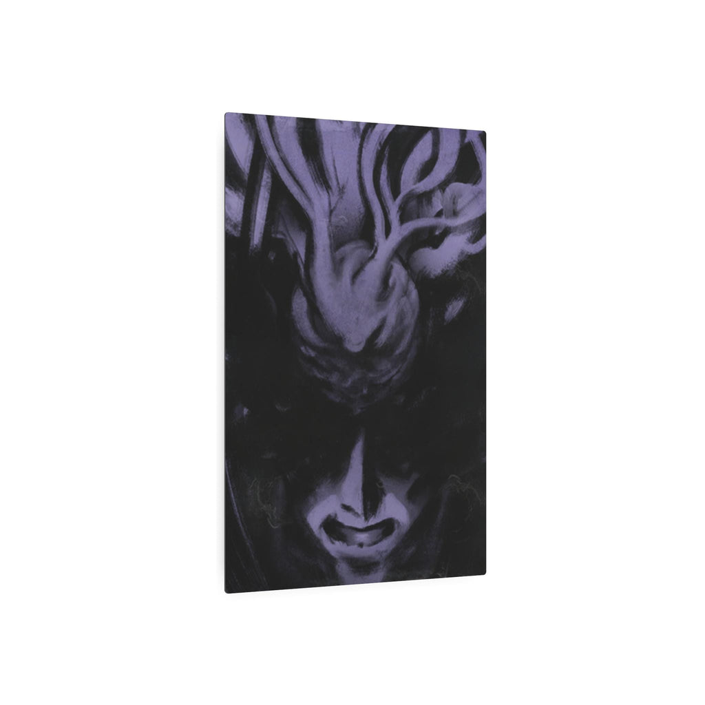 Disco Elysium Suggestion Metal Art Sign | Purple Demon Face, Dark Fantasy Wall Decor