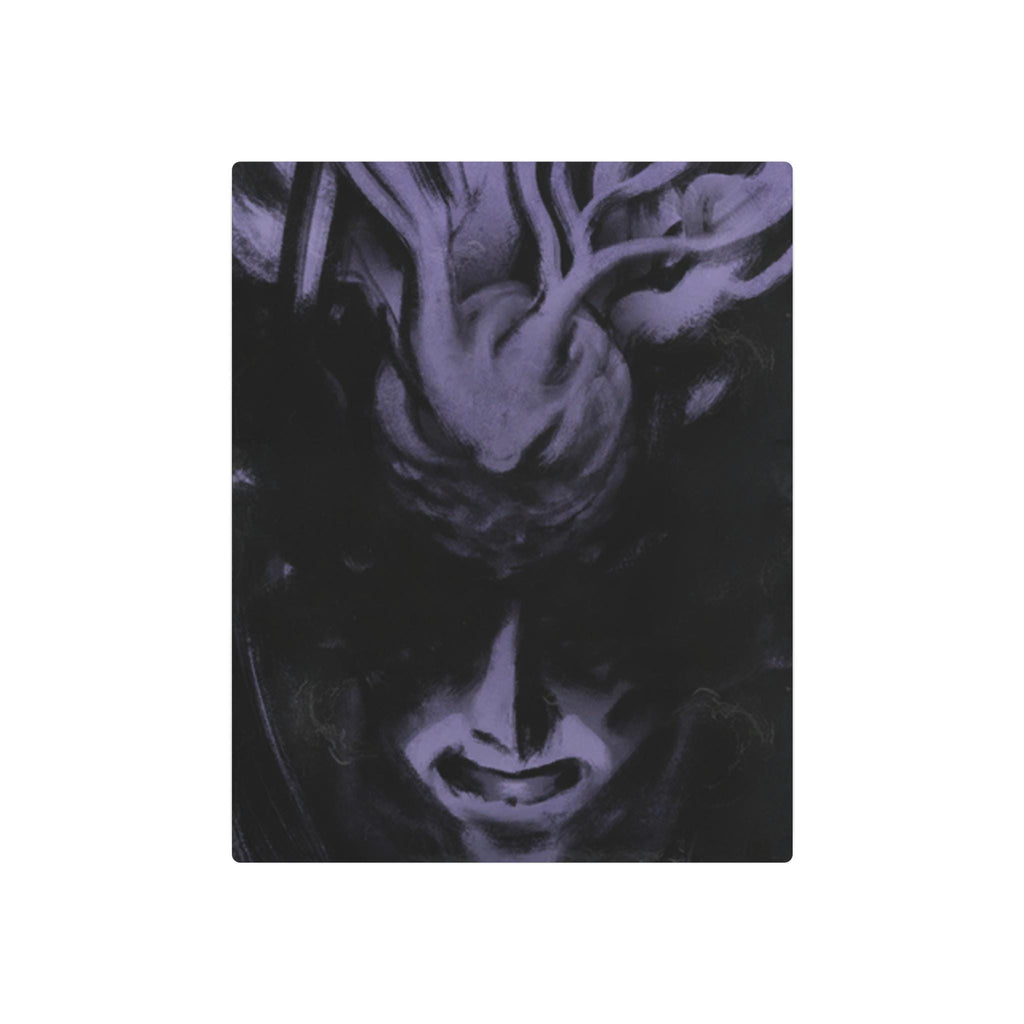 Disco Elysium Suggestion Metal Art Sign | Purple Demon Face, Dark Fantasy Wall Decor