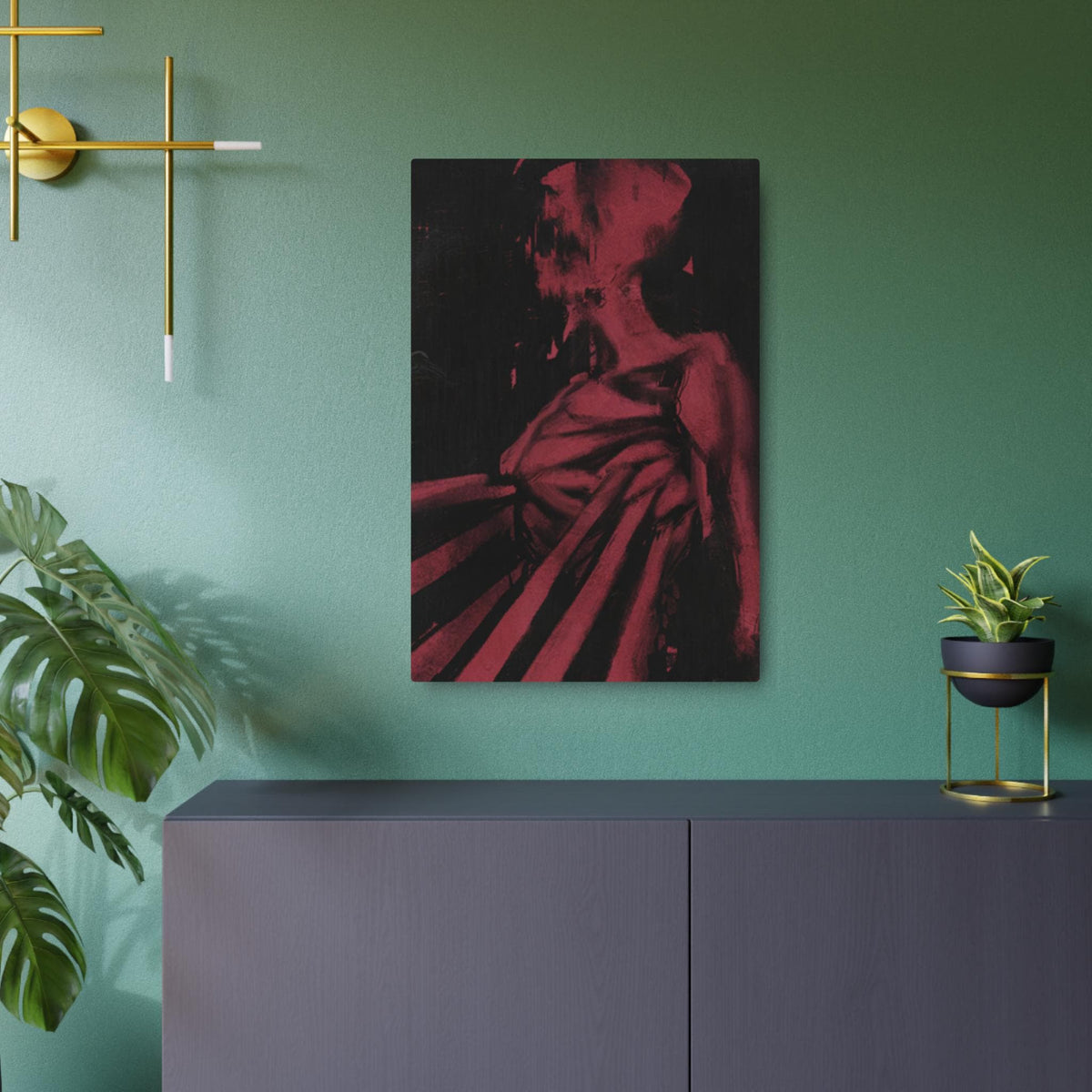 Disco Elysium Pain Threshold Metal Wall Art | Pain Threshold Skill Poster | Revachol Gaming Decor | RPG Inspired Metal Sign