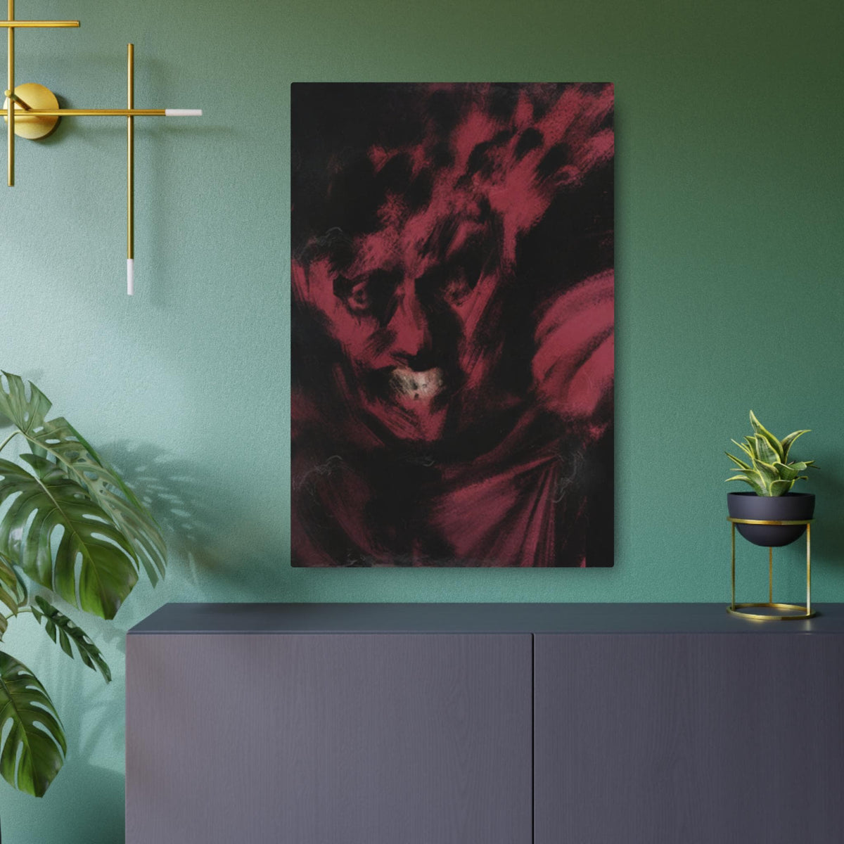 Disco Elysium Half Light Metal Wall Art | Half Light Skill Poster | Revachol Gaming Decor | RPG Inspired Metal Sign