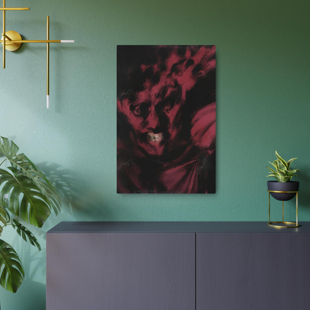 Disco Elysium Half Light Metal Wall Art | Half Light Skill Poster | Revachol Gaming Decor | RPG Inspired Metal Sign
