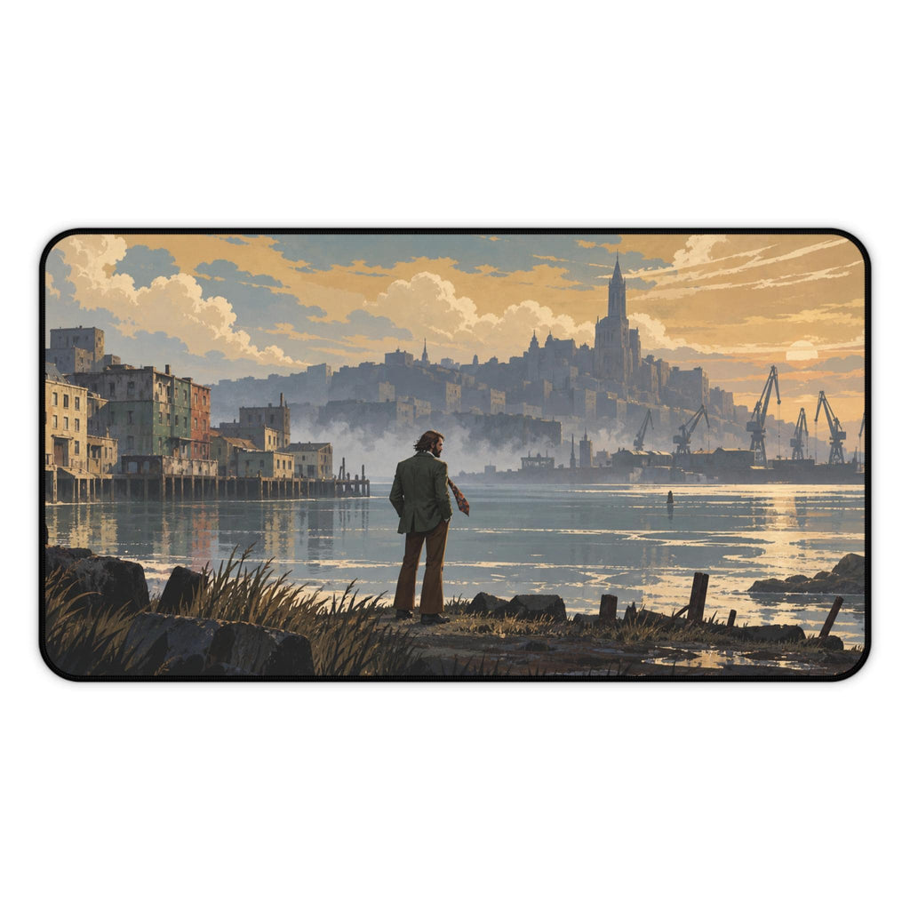 Disco Elysium Inspired Desk Mat, Harry Du Bois Revachol Mouse Pad, Neoprene Gaming Desk Pad, Atmospheric RPG Gift