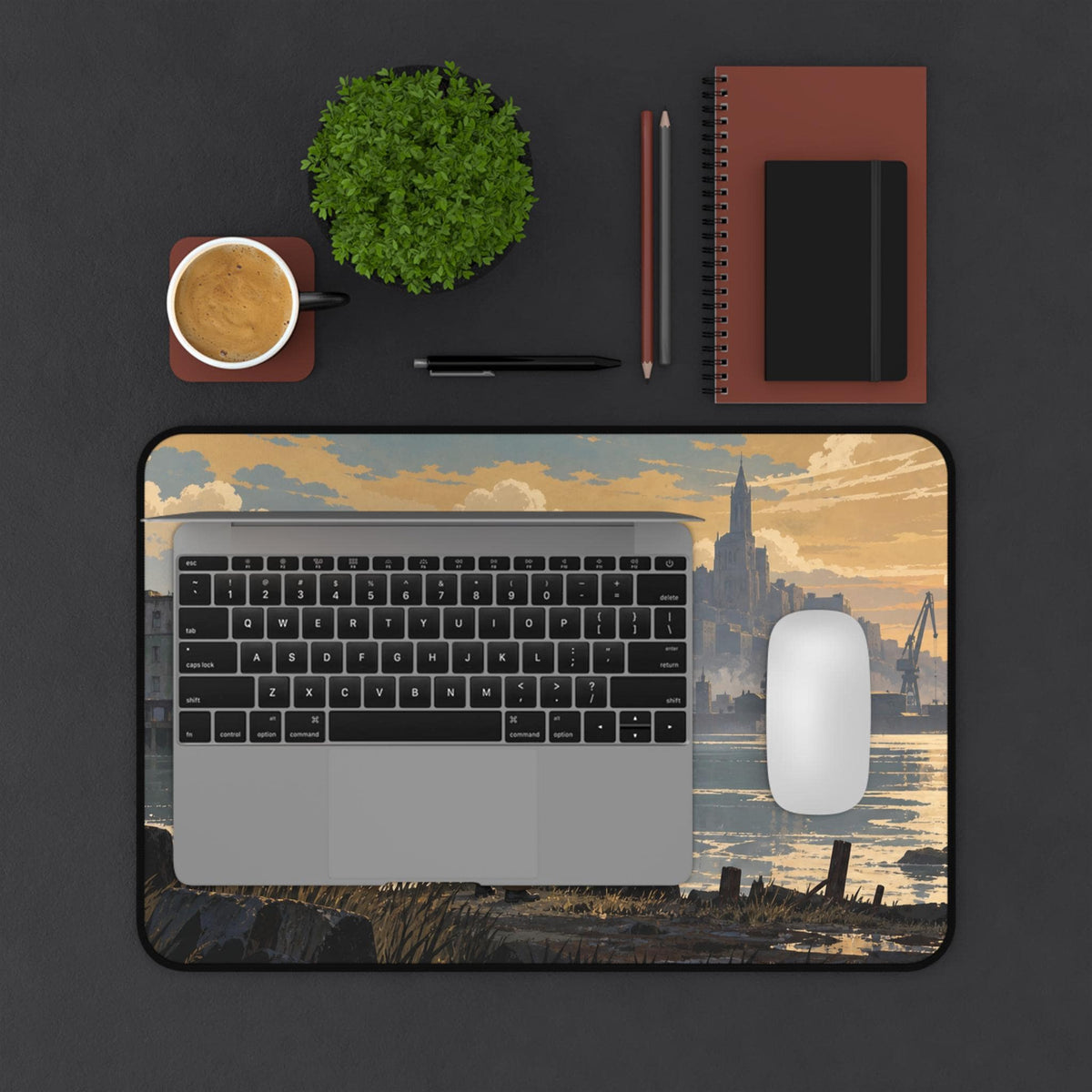 Disco Elysium Inspired Desk Mat, Harry Du Bois Revachol Mouse Pad, Neoprene Gaming Desk Pad, Atmospheric RPG Gift