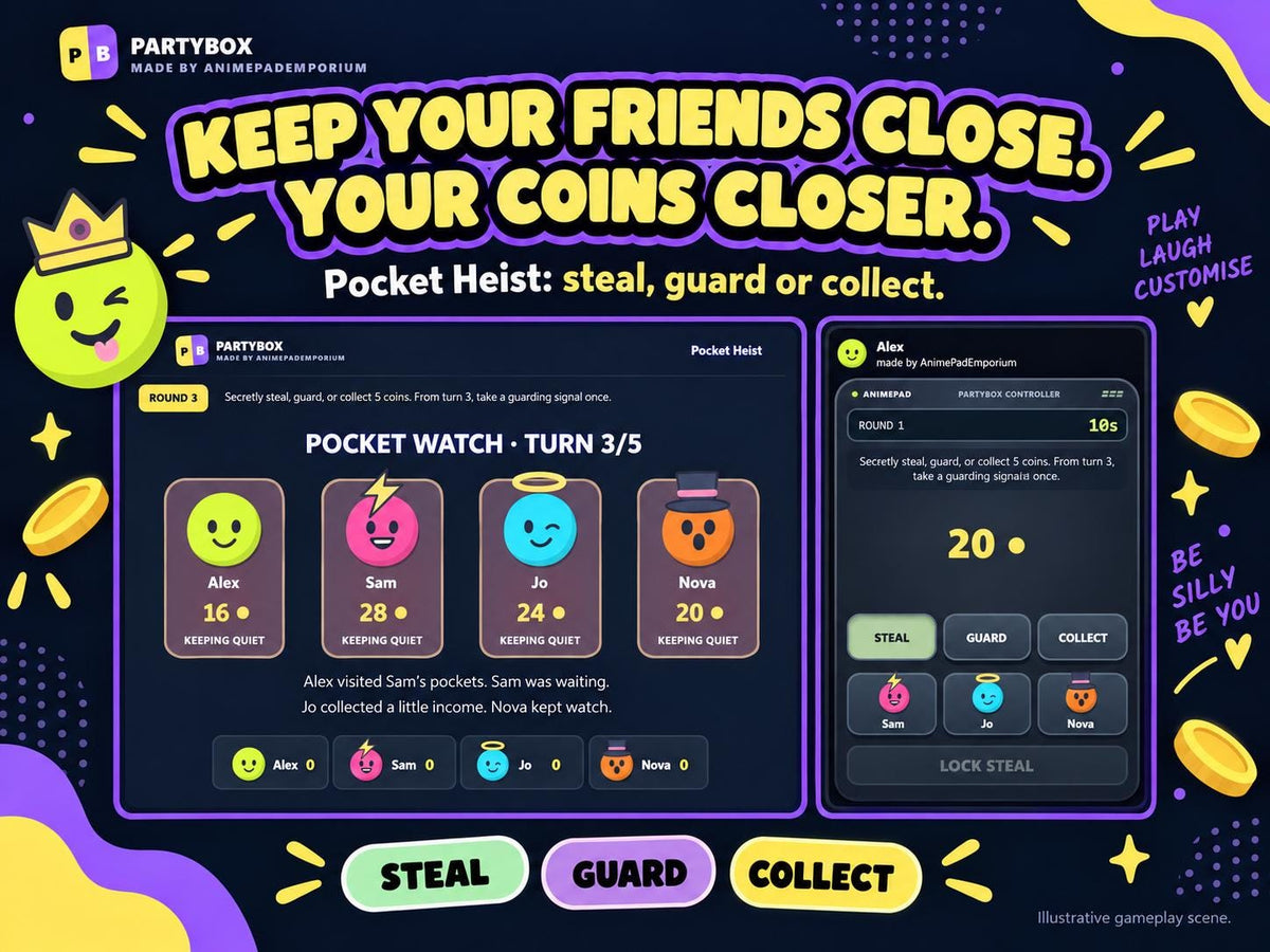 PartyBox: 19 Multiplayer Party Games for 2–8 Players | Phones as Controllers | Windows PC Digital Download
