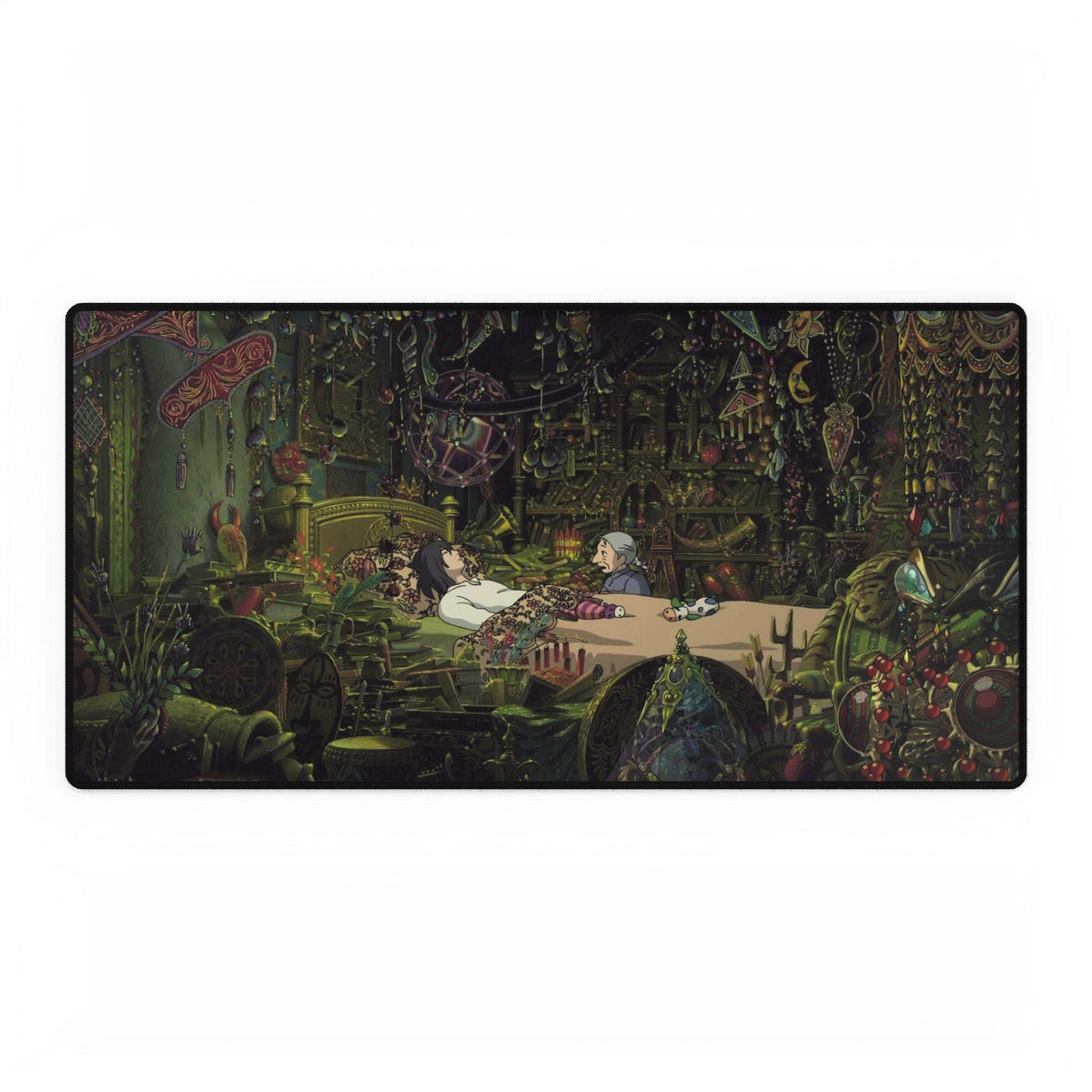 Howls Room Desk Mat | Fantasy Anime Room Scene, Large Mouse Pad