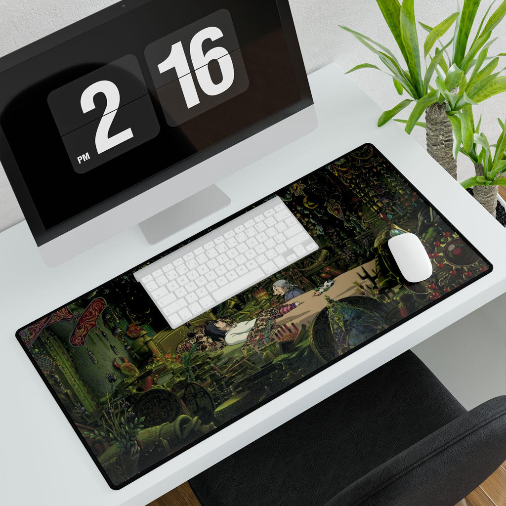 Howls Room Desk Mat | Fantasy Anime Room Scene, Large Mouse Pad