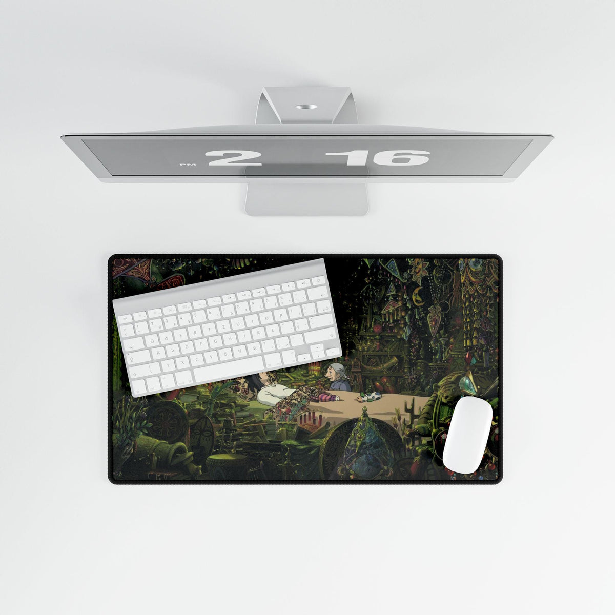 Howls Room Desk Mat | Fantasy Anime Room Scene, Large Mouse Pad