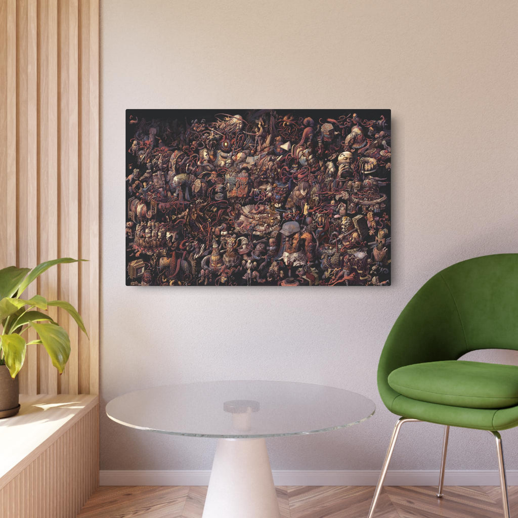 Disco Elysium Thought Cabinet Metal Art Sign | Dark Fantasy Illustration