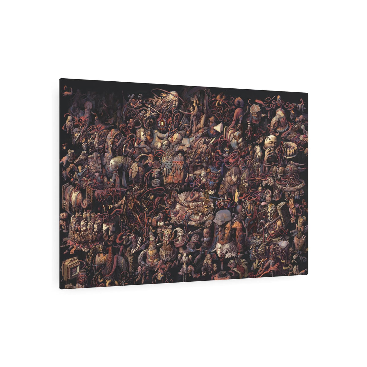 Disco Elysium Thought Cabinet Metal Art Sign | Dark Fantasy Illustration