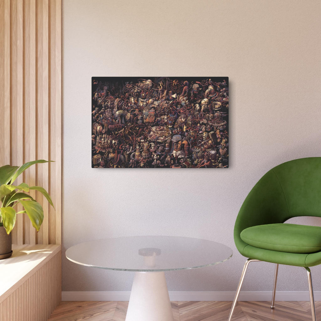 Disco Elysium Thought Cabinet Metal Art Sign | Dark Fantasy Illustration