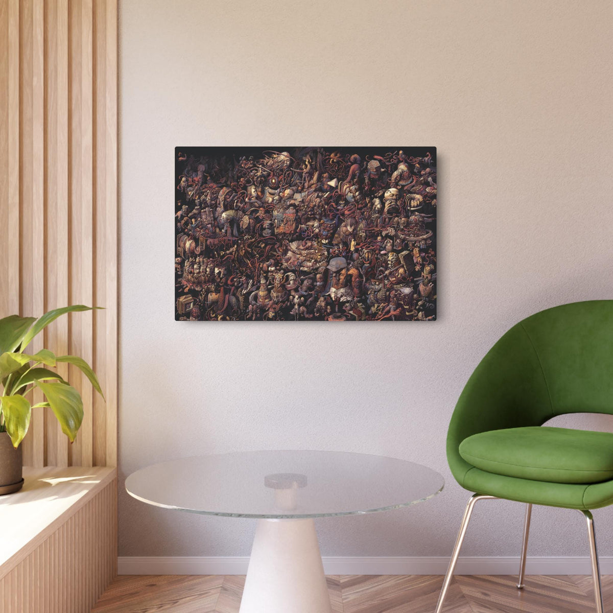 Disco Elysium Thought Cabinet Metal Art Sign | Dark Fantasy Illustration