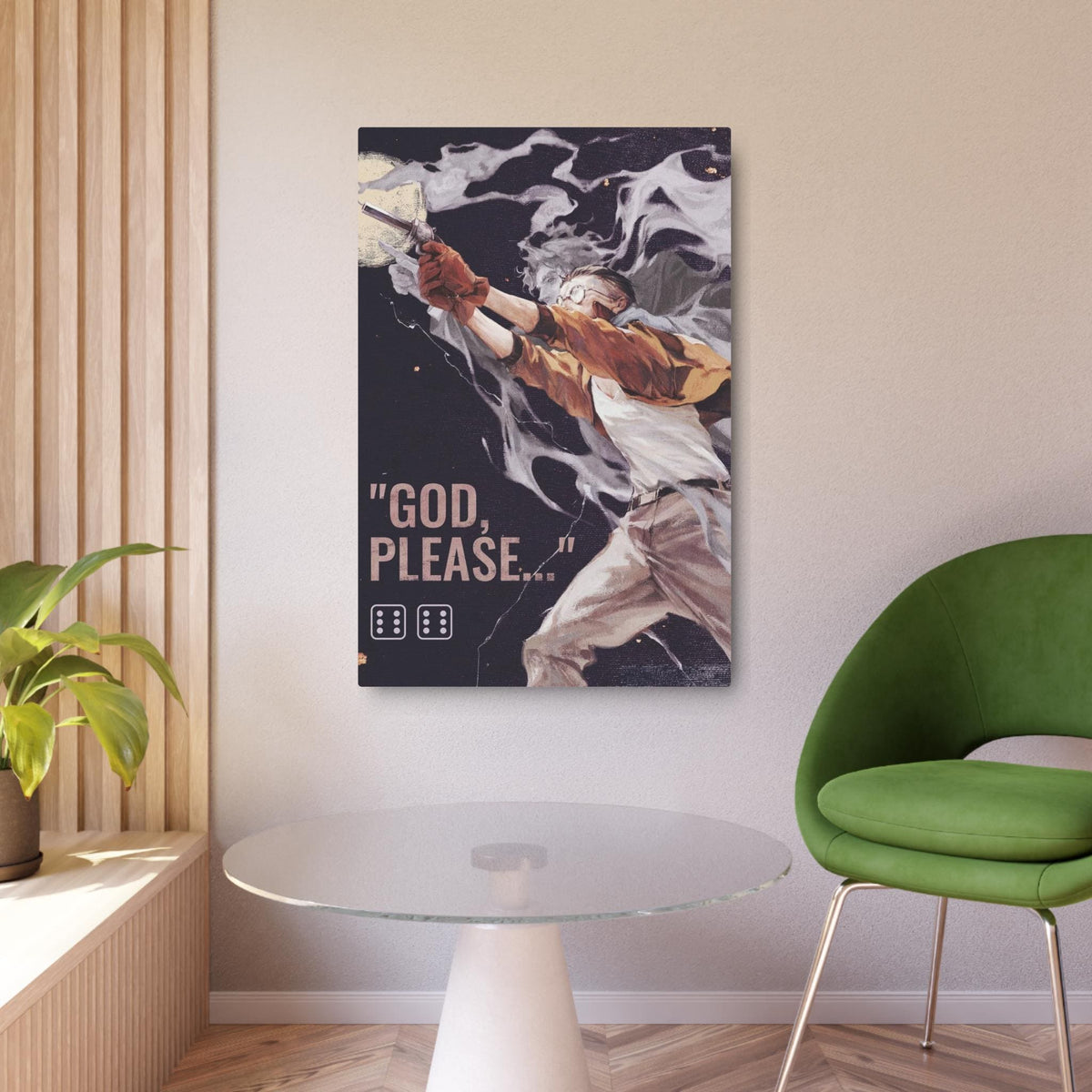Disco Elysium Kim Kitsuragi Metal Art Sign | Wall Decor Illustration