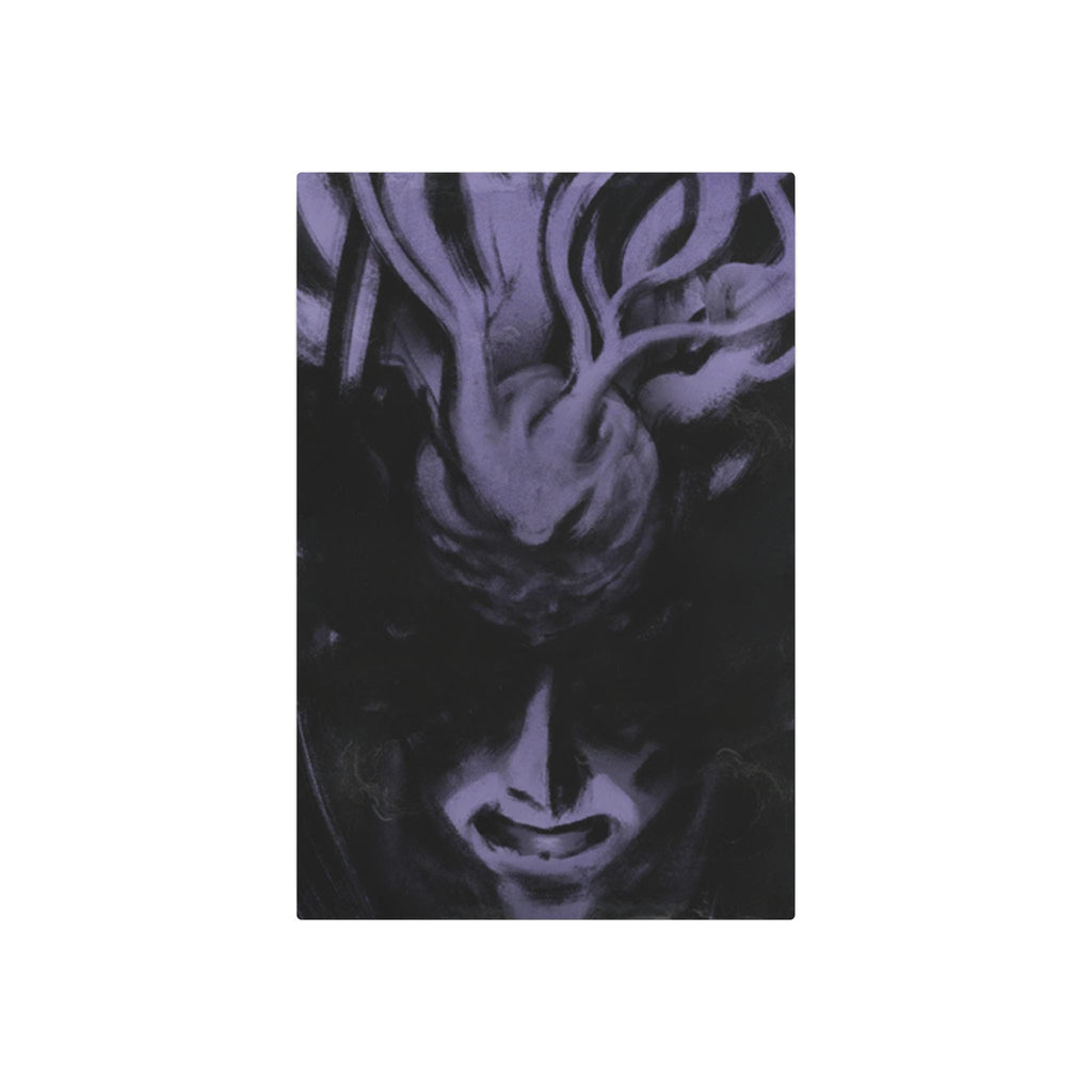 Disco Elysium Suggestion Metal Art Sign | Purple Demon Face, Dark Fantasy Wall Decor