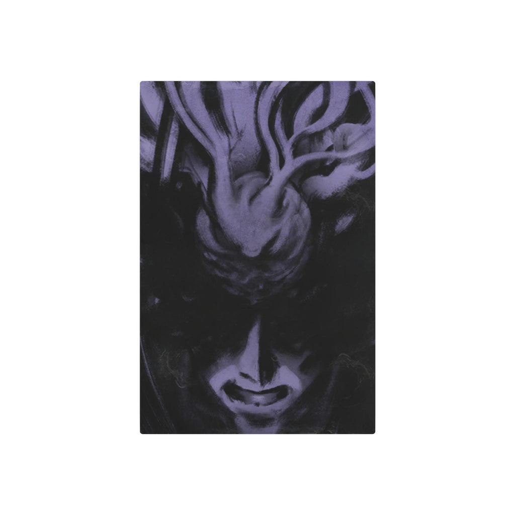 Disco Elysium Suggestion Metal Art Sign | Purple Demon Face, Dark Fantasy Wall Decor
