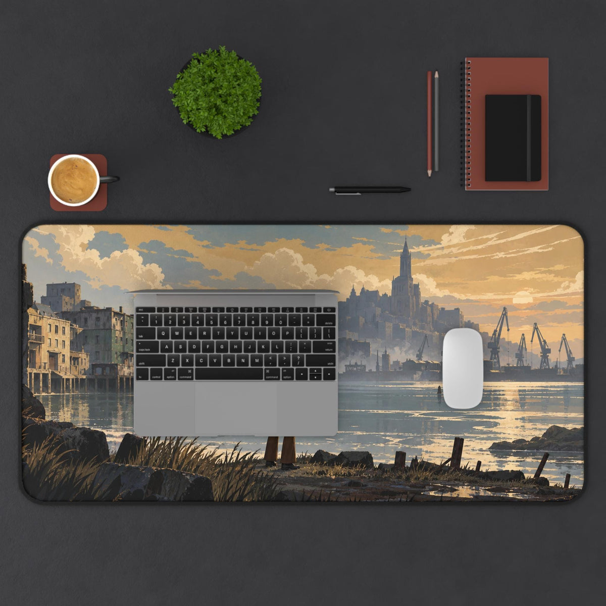 Disco Elysium Inspired Desk Mat, Harry Du Bois Revachol Mouse Pad, Neoprene Gaming Desk Pad, Atmospheric RPG Gift